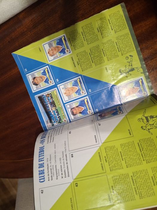 Caderneta panini futebol 94 95 com figo
