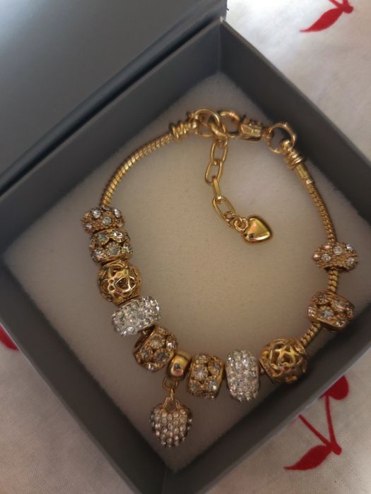 Bransoletka złota charms