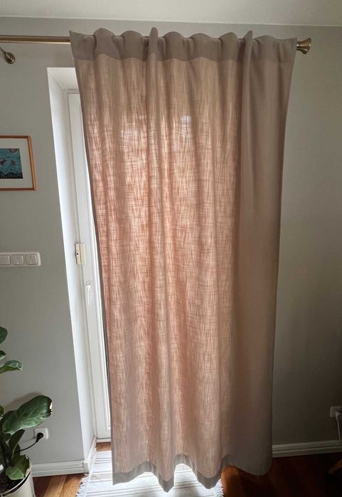 Piękne płócienne zasłony szyte na miarę