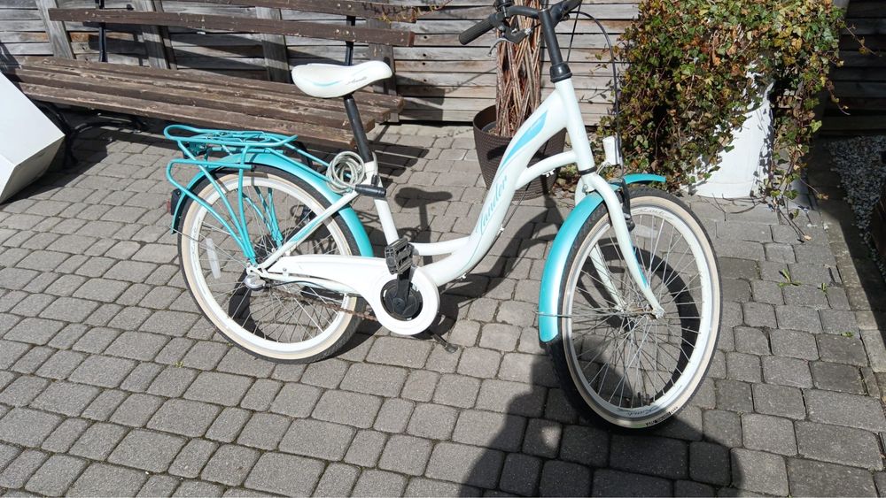 Rower TANDER AVENTIS biało-błękitny