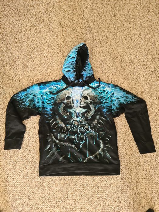 Bluza z kapturem Spiral flaming spine XL