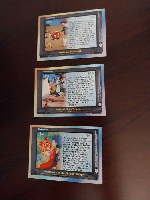 Lote 3 cartas Pokemon TV Animation Edition
