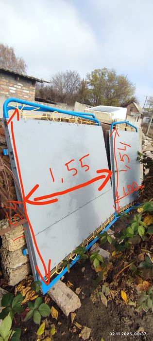 Ворота з каліткою
Ворота:ш-1м55см3мм,в-1м54см