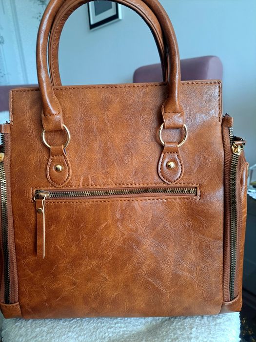 torebka damska brązowa