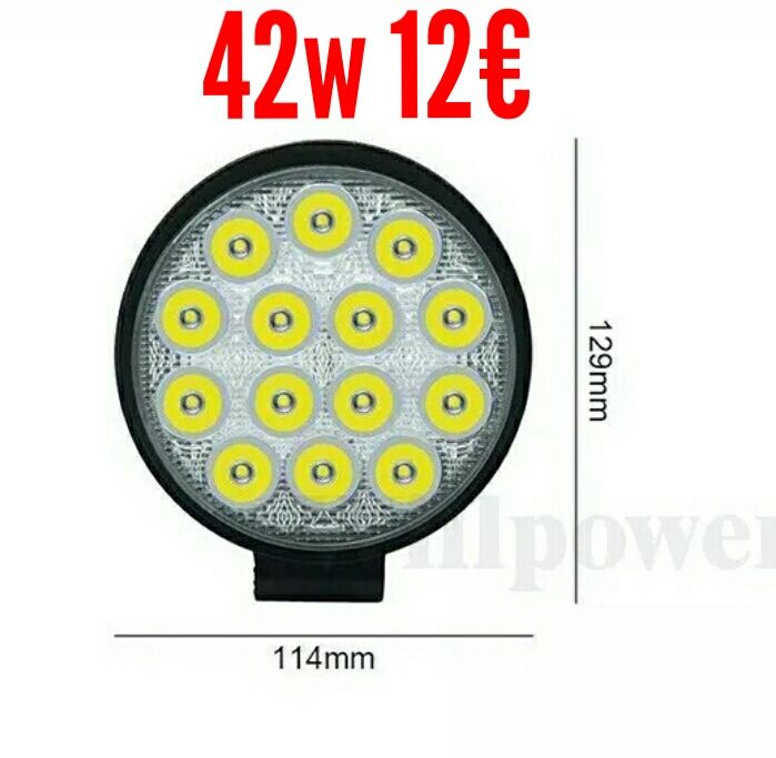 Farol led 42w espalhador