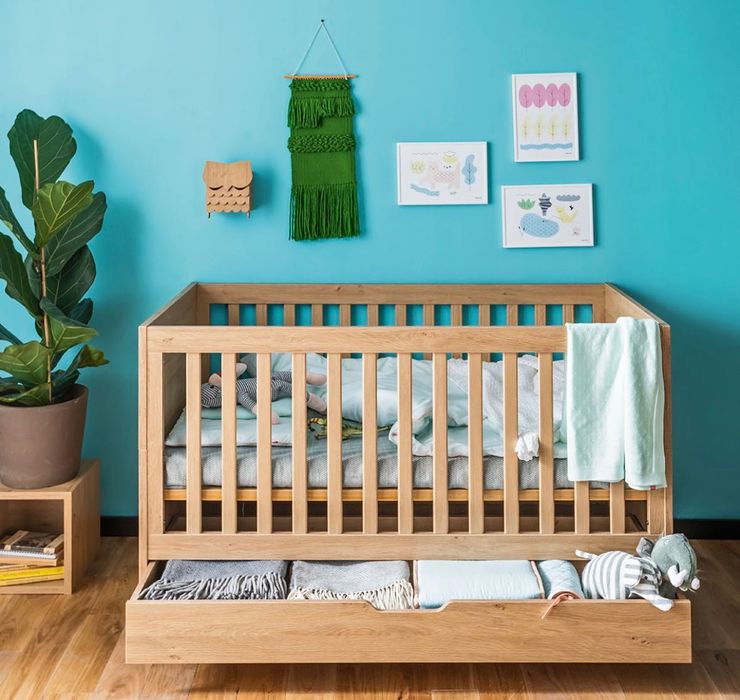 Łóżeczko dziecięce  140x70 VOX + materac + szczebelki