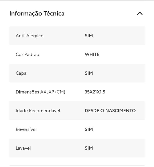 Almofada anti-sufoco bebé Zippy