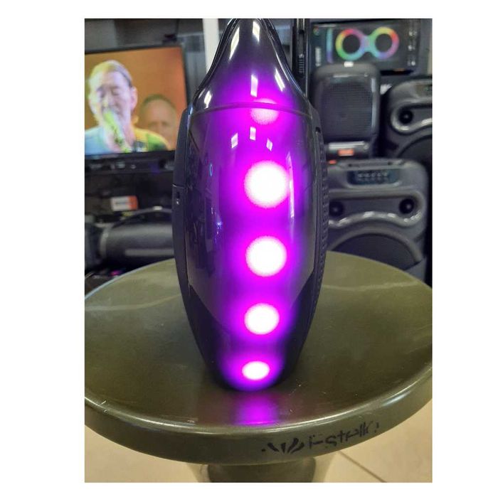 Bluetooth колонка ESS 109B | RGB | Караоке | 4" динамік | 21,5 см