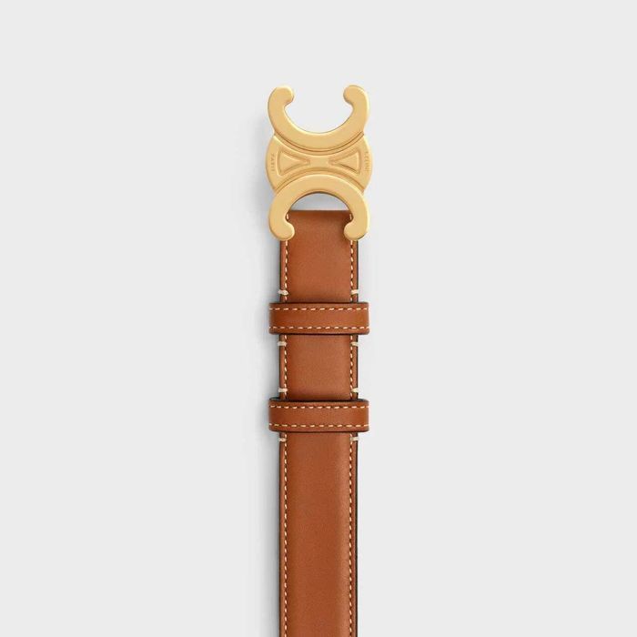 Ремінь Medium Triomphe Belt In Natural Calfskin Tan