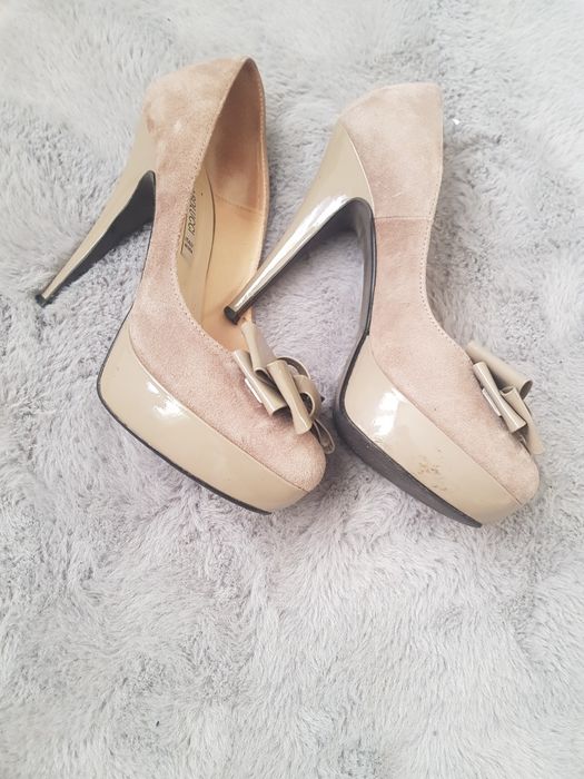 Buty 38 beżowe khaki włoskie mario bolucci