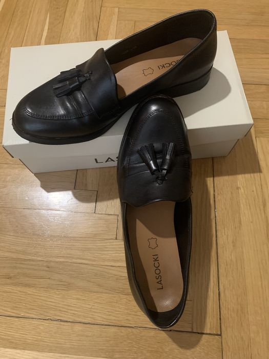 Лофери Lasocki , шкіряні , 38 розмір (устілка 24,5, на вузьку/середню