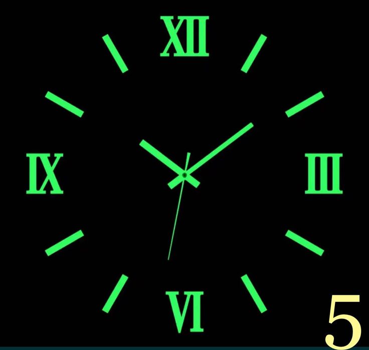 Настінний годинник Clock now Люмінесцентний. Безшумні.