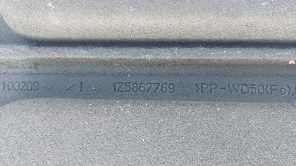 półka tył tylna bagażnika skoda octavia ii hb