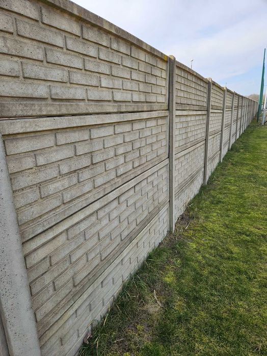 panele przęsła płot ogrodzenie betonowe