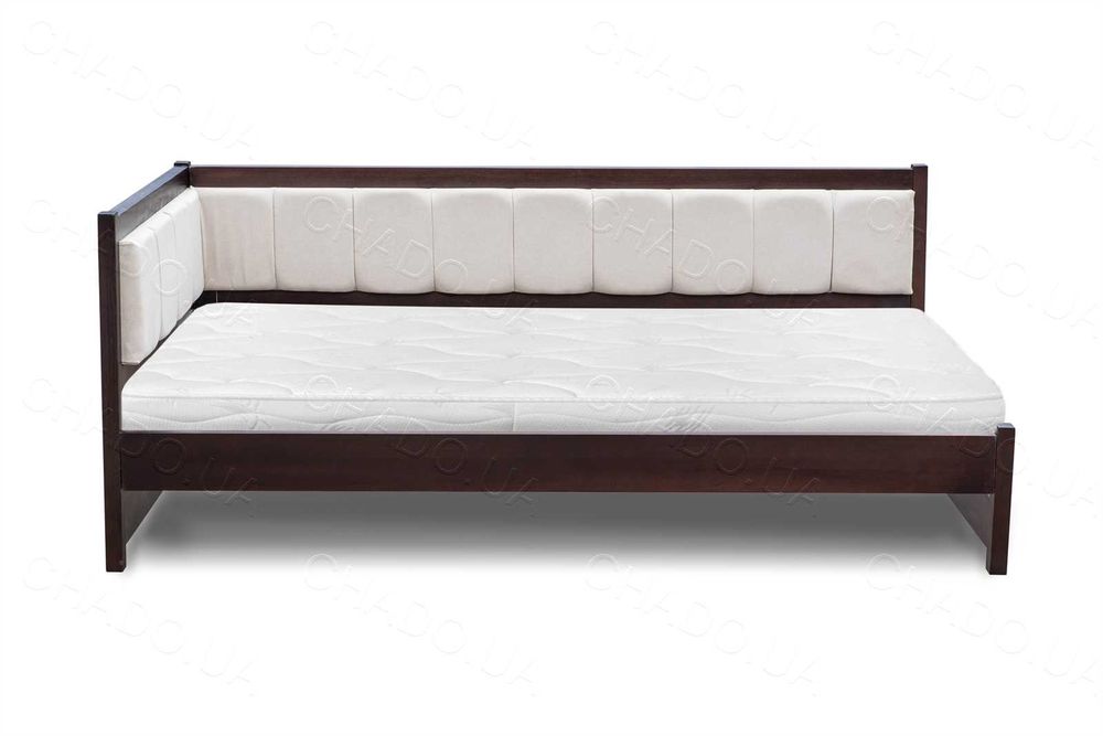 Ліжко 80х200 з матрацом м'яке в тканині, детская кровать, дитячі меблі