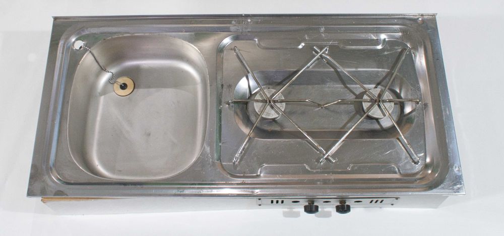 Zlew z kuchenką gazową - kamper, kemping, łódź