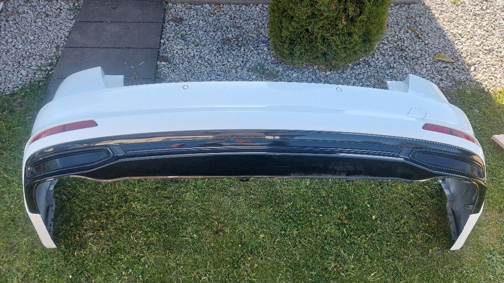 Zderzak tyl tylny audi a6 c8 sedan bialy LY9C do założenia 4 x pdc
