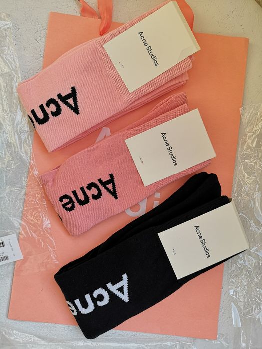 Гетри з жакардовим лого Acne Studios