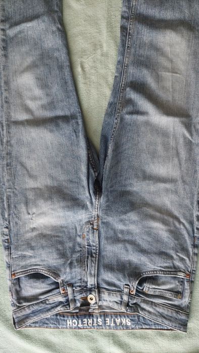 Jeansy H&M r. 164 cm skate stretch szersze nogawki