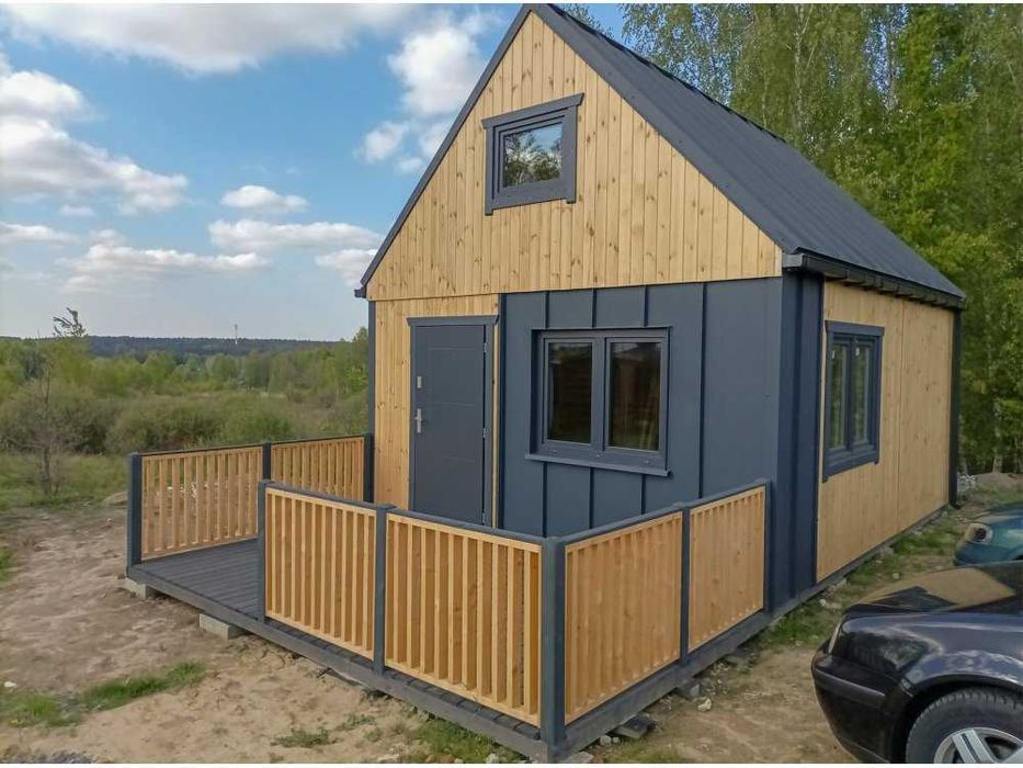 Domek letniskowy, domek ogrodowy, Nowoczesna Stodoła 4,5x5,5m