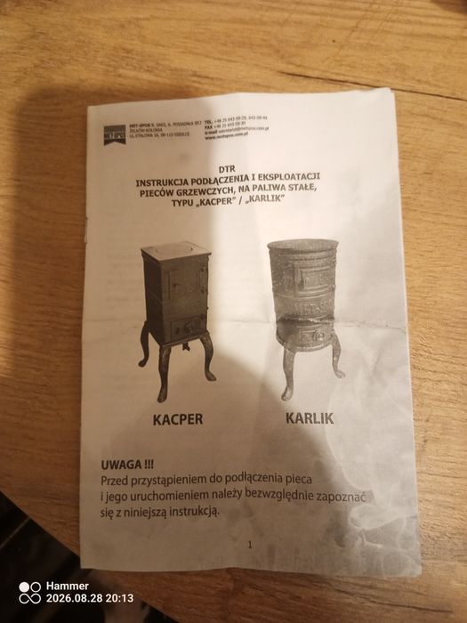 Piec żeliwny koza