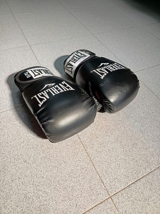 Luvas de Boxe EVERLAST 'Rodney' PU - 10 oz (NOVAS a Estrear + Bolsa Original)
