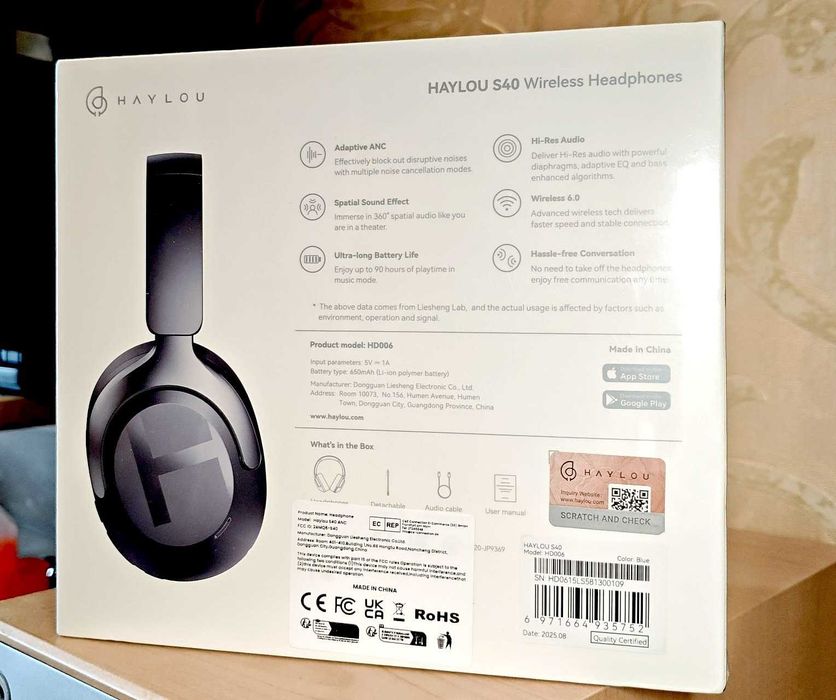 Наушники HAYLOU S40 ANC