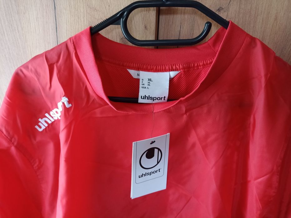Bluza wiatrówka Uhlsport, rozmiar XL, nowa z metką, ściągacz. Wymiary