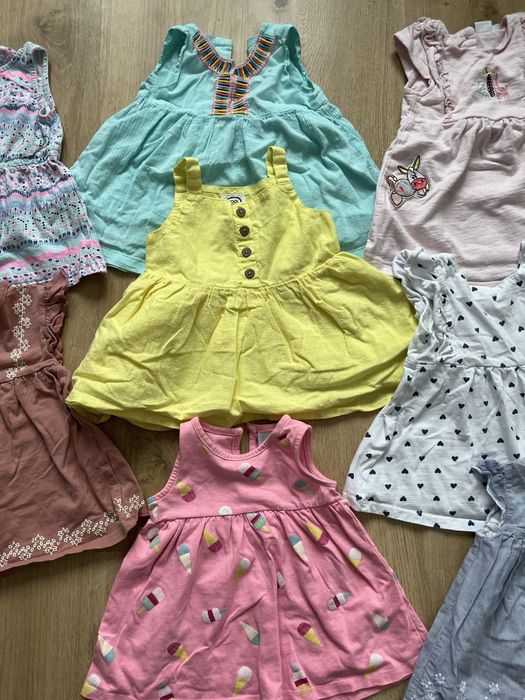 Ubranka letnie niemowlece paczka rozm 68