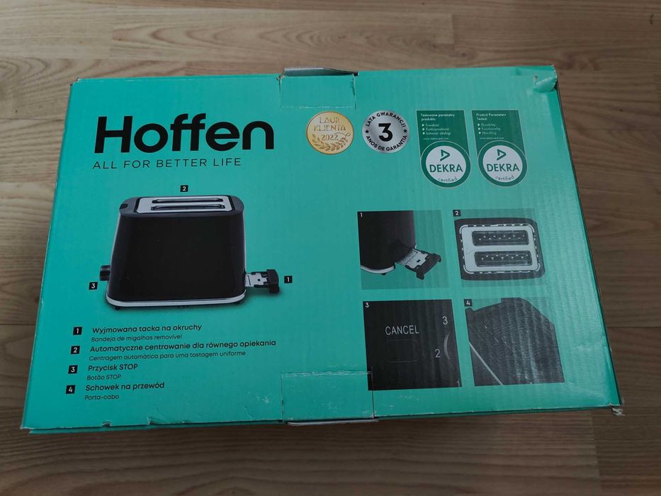 Toster elektryczny Hoffen - 750 - 900 W