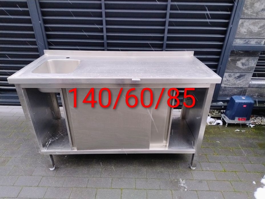 Szafka nierdzewna z zlewem