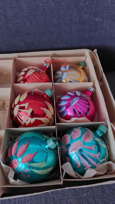 Stare bombki na choinkę PRL vintage