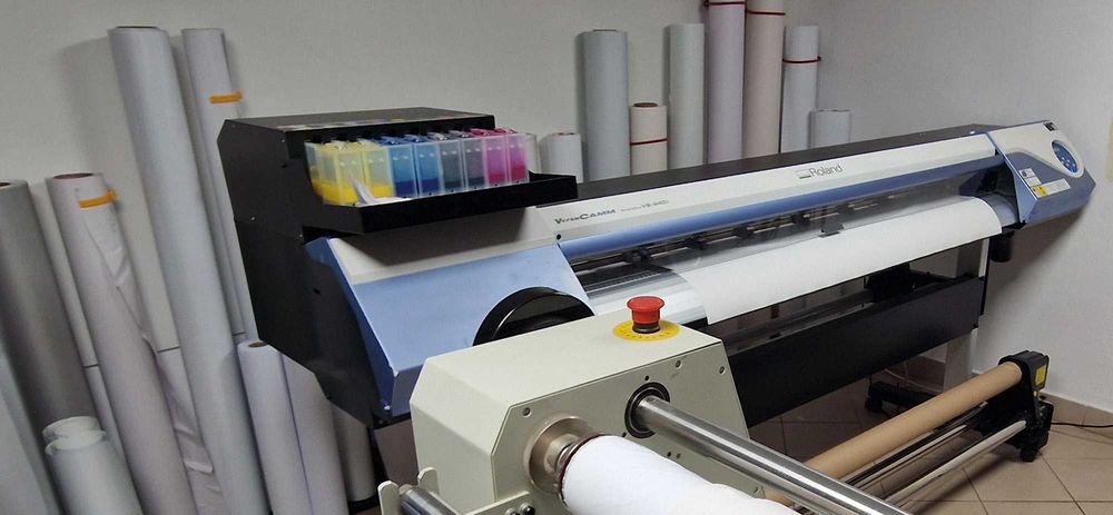 Ploter Roland VS-640i druk i cięcie + laminator 137 cm, komplet