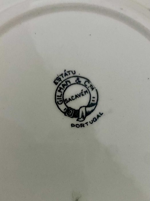 Lote 12 Pratos Sopa Sacavém "Estátua" – Gilman & Cta (Kit 3)