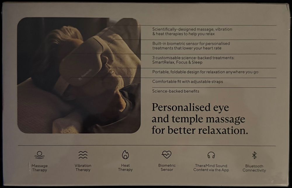 SmartGoggles Therabody- óculos de recuperação- novos, 3 anos garantia