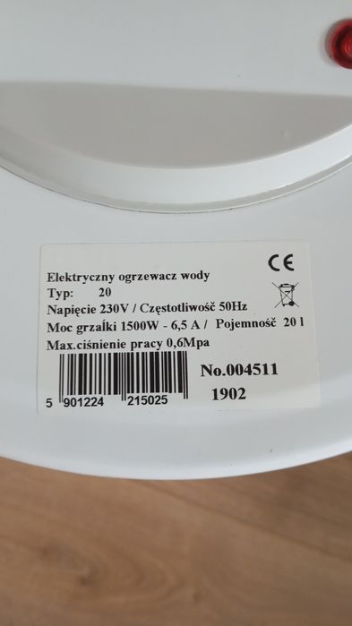 Bojler Galmet 20l