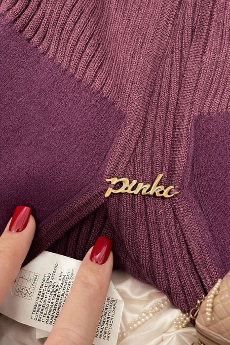 Pinko nowy burgundowy sweter/ kardigan r. Xs