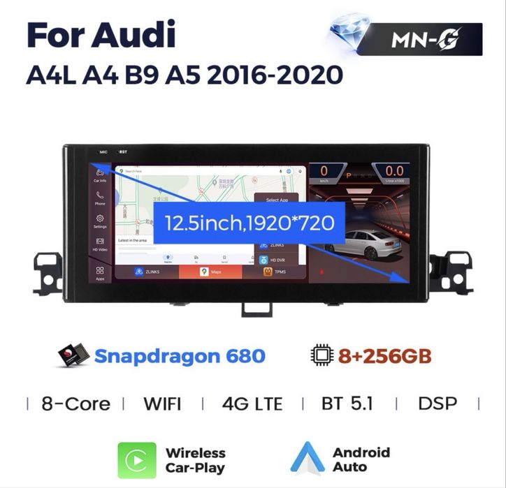 Radio ANDROID AUDI A5 B9 A4 B9 Q5 B9