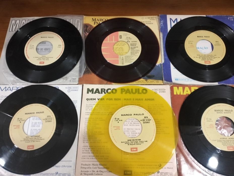 Lote de 6 Singles Marco Paulo
