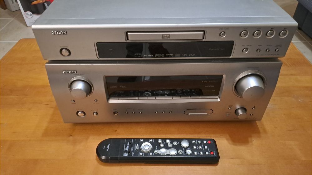 Amplificador e DVD Denon 7.1