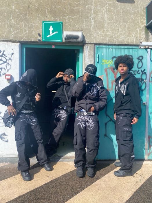 В НАЯВНОСТ!!Карго штаны джинсы на утяжках minus two × Corteiz