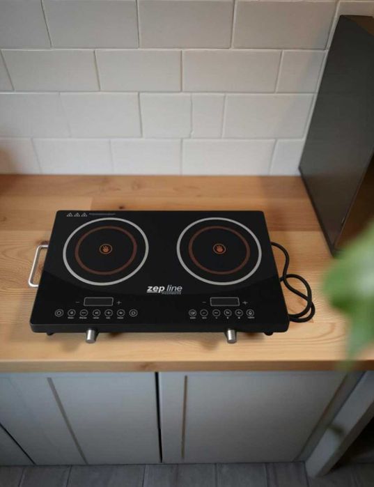 Інфрачервона електроплита двоконфорочна під любий посуд