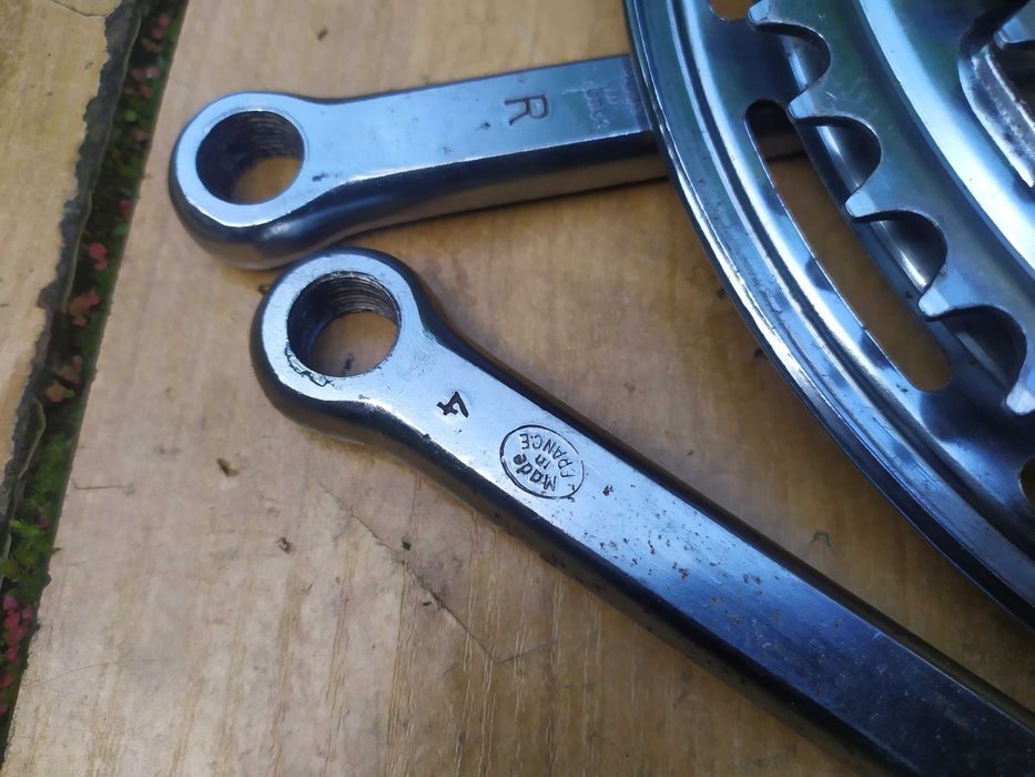 SOLIDA klasyczne korby na klin made France  Stal  170mm 42/52T  Polecam