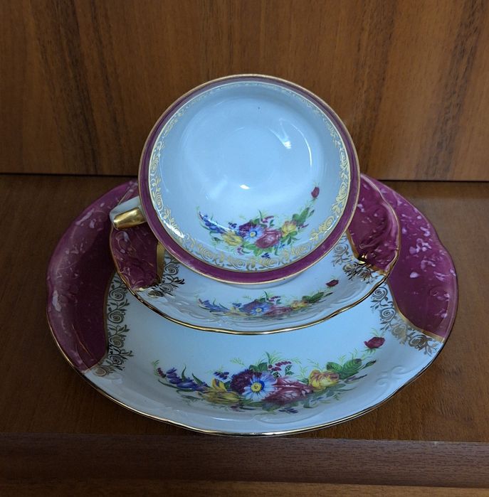 Порцеляна, чайні пари, тріо