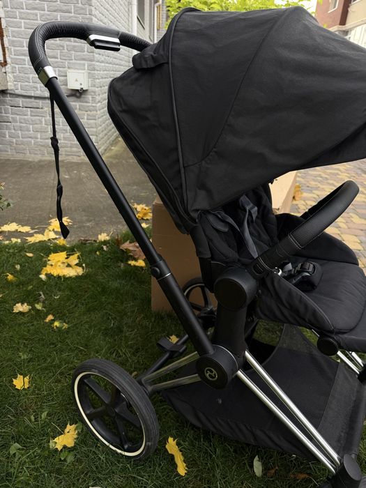 Коляска 2 в 1 cybex priam 3.0 chrome black