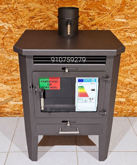 Salamandra Lenha NOVAS - 10.4Kw - FABRICADO PORTUGAL