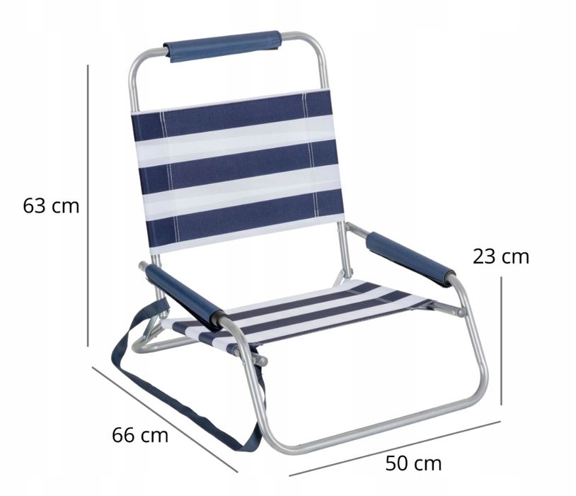 Krzesło turystyczne składane – idealne na plażę i kemping