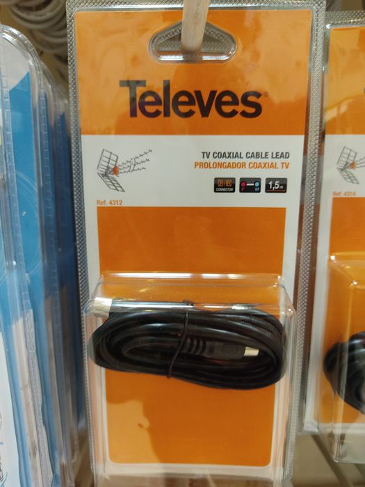 Televés TV Antenna Extension Cable, 1.5 m64737911701249122