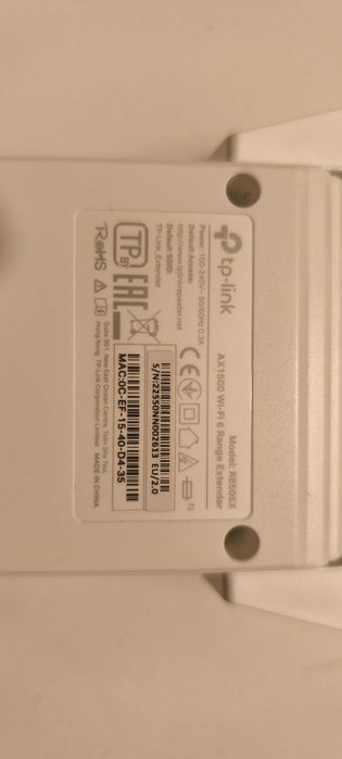 Extensor Wifi 6 TP-LINK AX1500
