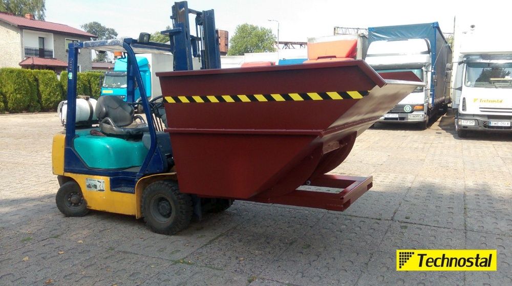 kontener samowyładowczy, koleba 3,5 m3 KS-35